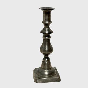 Vintage Colonial Casting Meriden Pewter Candlestick Candle Holder 9” Silver Tone